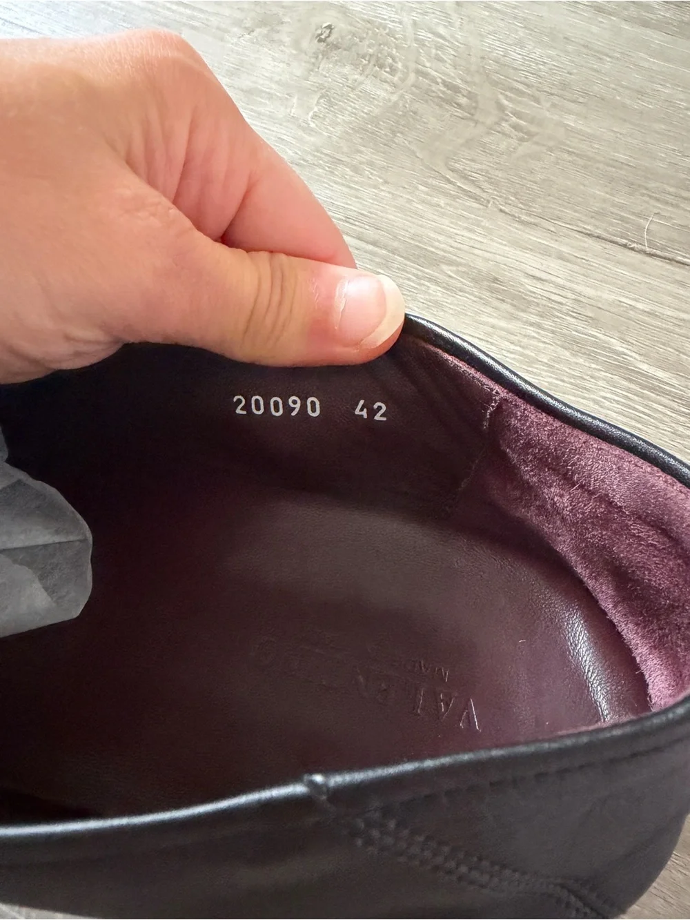 Valentino black men’s dress loafers EU 42